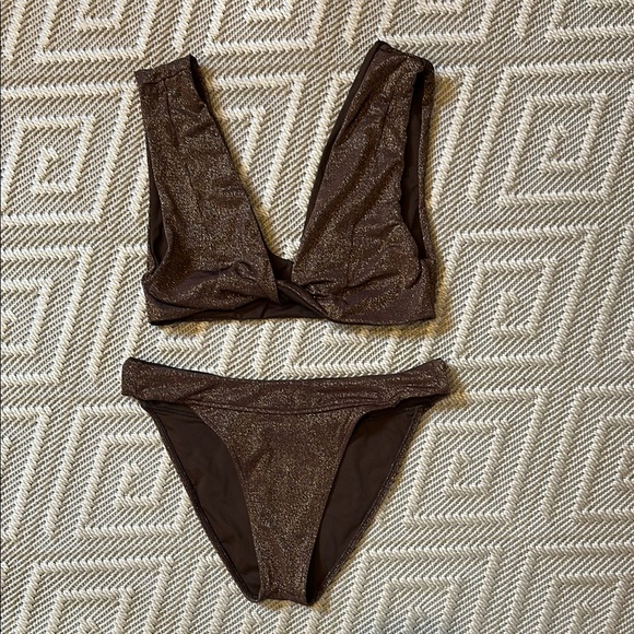 Revel Rey Other - REVEL REY Abigail Top + Elliot Bottom - in Iridescent Espresso *NWOT